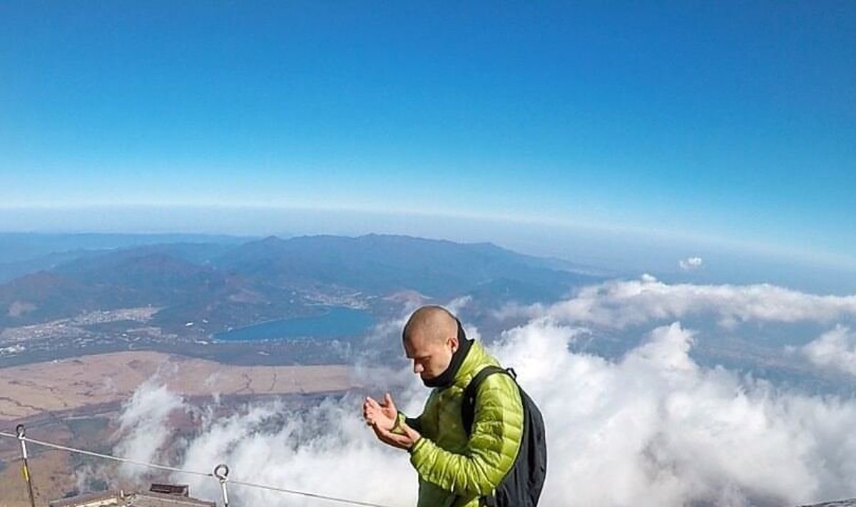 J. Laukaitis ant Fudži kalno