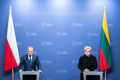 Premjerės Ingridos Šimonytės ir Lenkijos ministro pirmininko Donaldo Tusko susitikimas