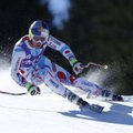 Pirma prancūzų kalnų slidininko pergalė baigiamajame sezono didžiausiojo slalomo etape