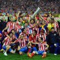Madrido „Atletico“ klubas triumfavo Europos lygos finale ir iškovojo nugalėtojų taurę
