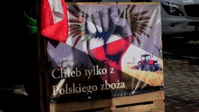 Lenkijos ir Ukrainos sienos blokada stiprėja