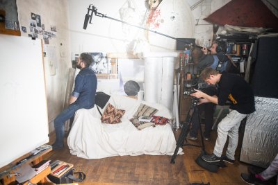Filmo „Vanago portretas" filmavimas