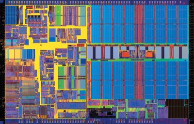 "Intel Pentium III" procesoriaus, gaminamo 1999 metais, nuotrauka.