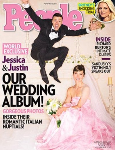 Jutinas Timberlake'as ir Jessica Biel ant žurnalo People" viršelio
