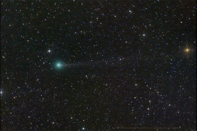 Kometa Nishimura. Dan Barlett/NASA nuotr.