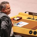 Ukrainos ambasadorius ragina JT neleisti Rusijai pirmininkauti Saugumo Tarybai