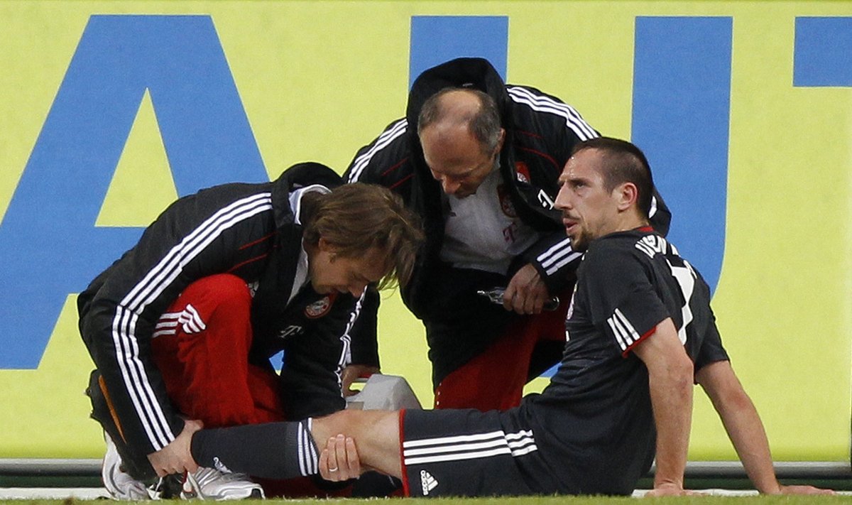 Franckas Ribery ("Bayern") patyrė traumą
