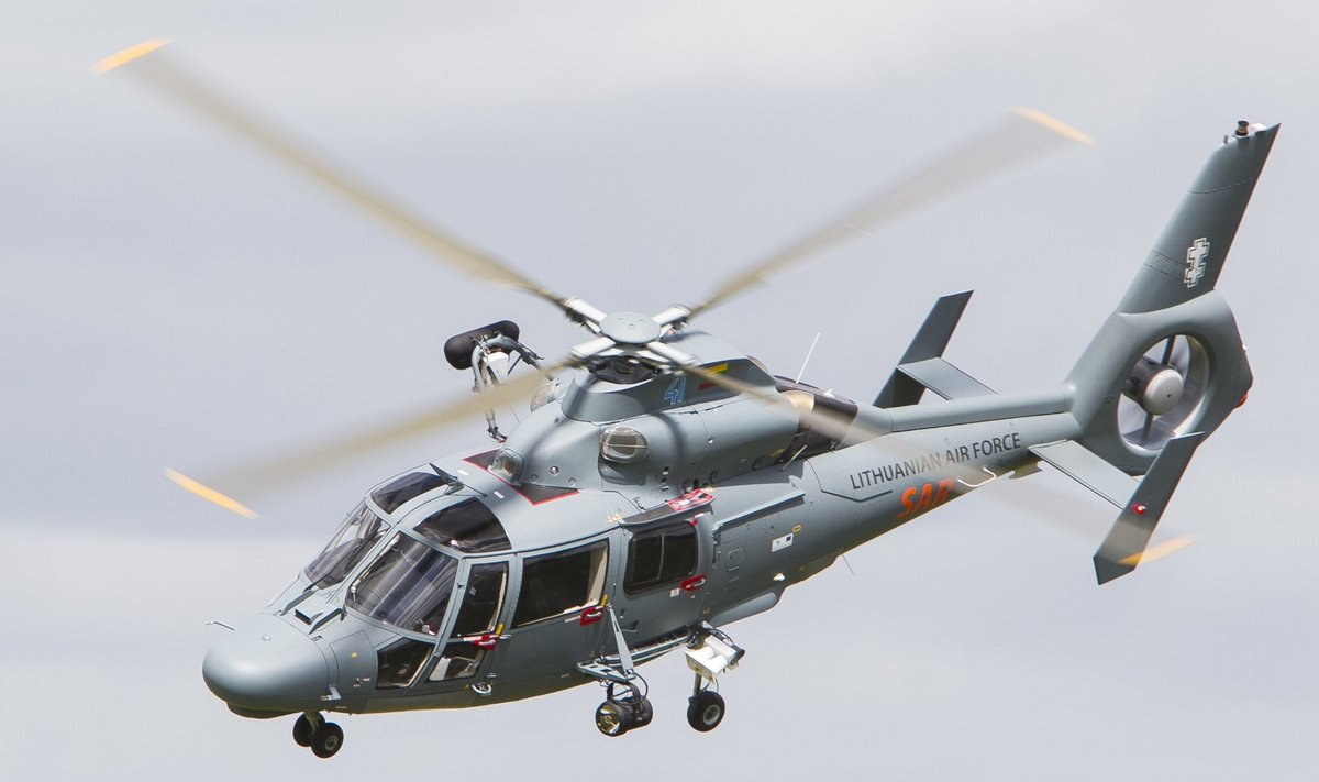 Lithuanian airforce Dauphin helicopter