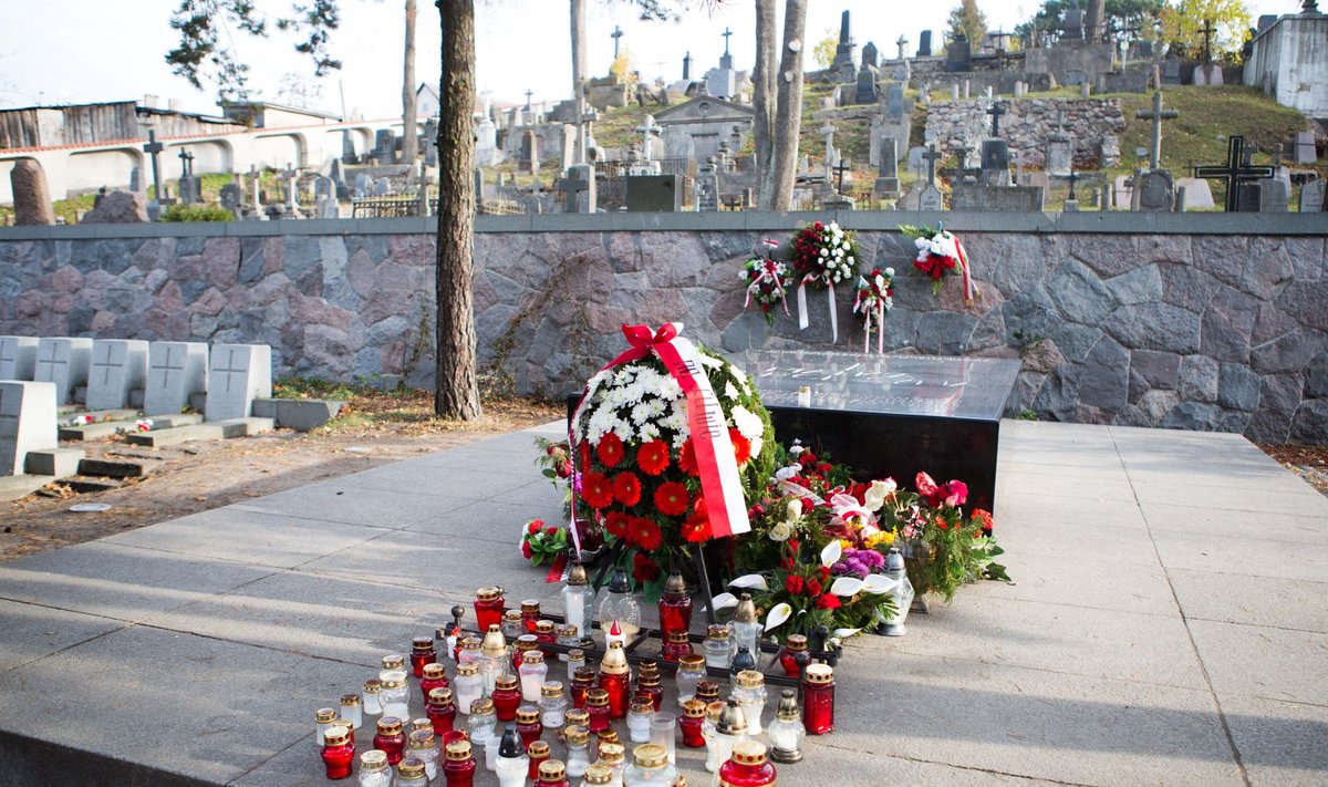 Jozef Pilsudski's at the Rasos cemetery