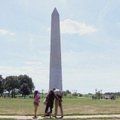 Vaizdo įraše užfiksuota, kaip žemės drebėjimas sujudino Vašingtono monumentą