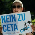 Vokietijoje vyko protestas prieš ES ir Kanados laisvosios prekybos susitarimą