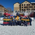 Vasario 16-osios proga – patriotiški sportininkų sveikinimai iš olimpinių žaidynių