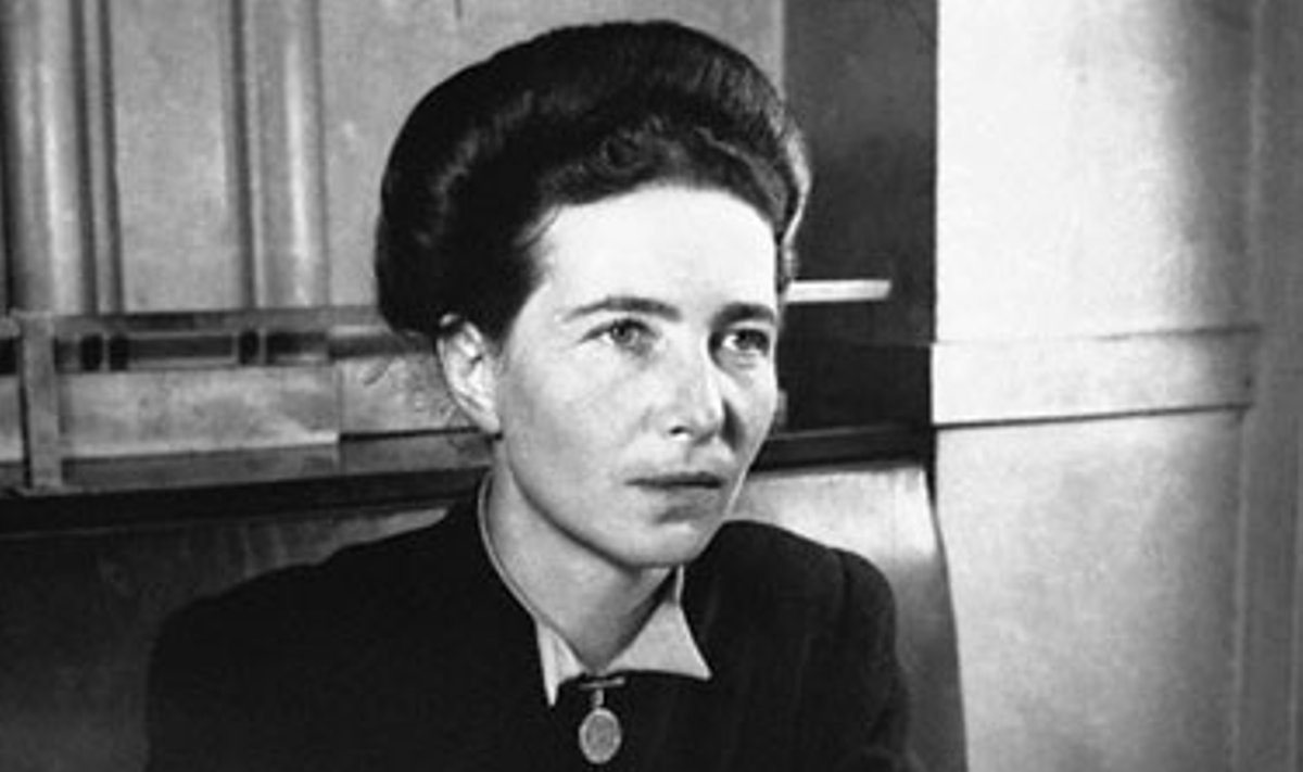Simone De Beauvoir (1908-1986).