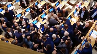 Sakartvelo parlamente – masinės muštynės