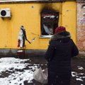 Ukrainoje iš namo sienos išluptas Banksy meno kūrinys