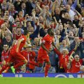 Nelegalų įvartį įmušęs „Liverpool“ išvargo antrą pergalę Anglijoje