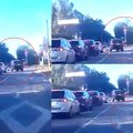 Spūstyje stovėti nepanoręs BMW vairuotojas įsisiautėjo – nepabūgo net „raudonos“
