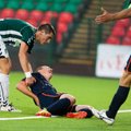 Lietuvos futbolo čempionate - kraupi Gargždų „Bangos“ futbolininko trauma