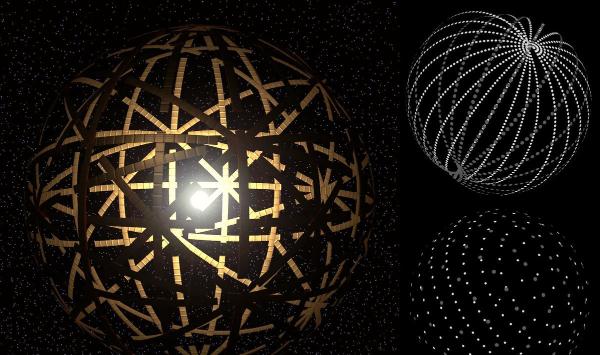 Dysono sfera. Kevin Gill iliustr.