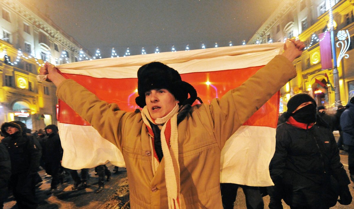 Protestas Minske po prezidento rinkimų 2010