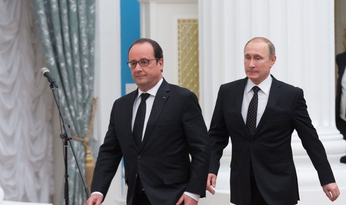 F. Hollande'as, V. Putinas