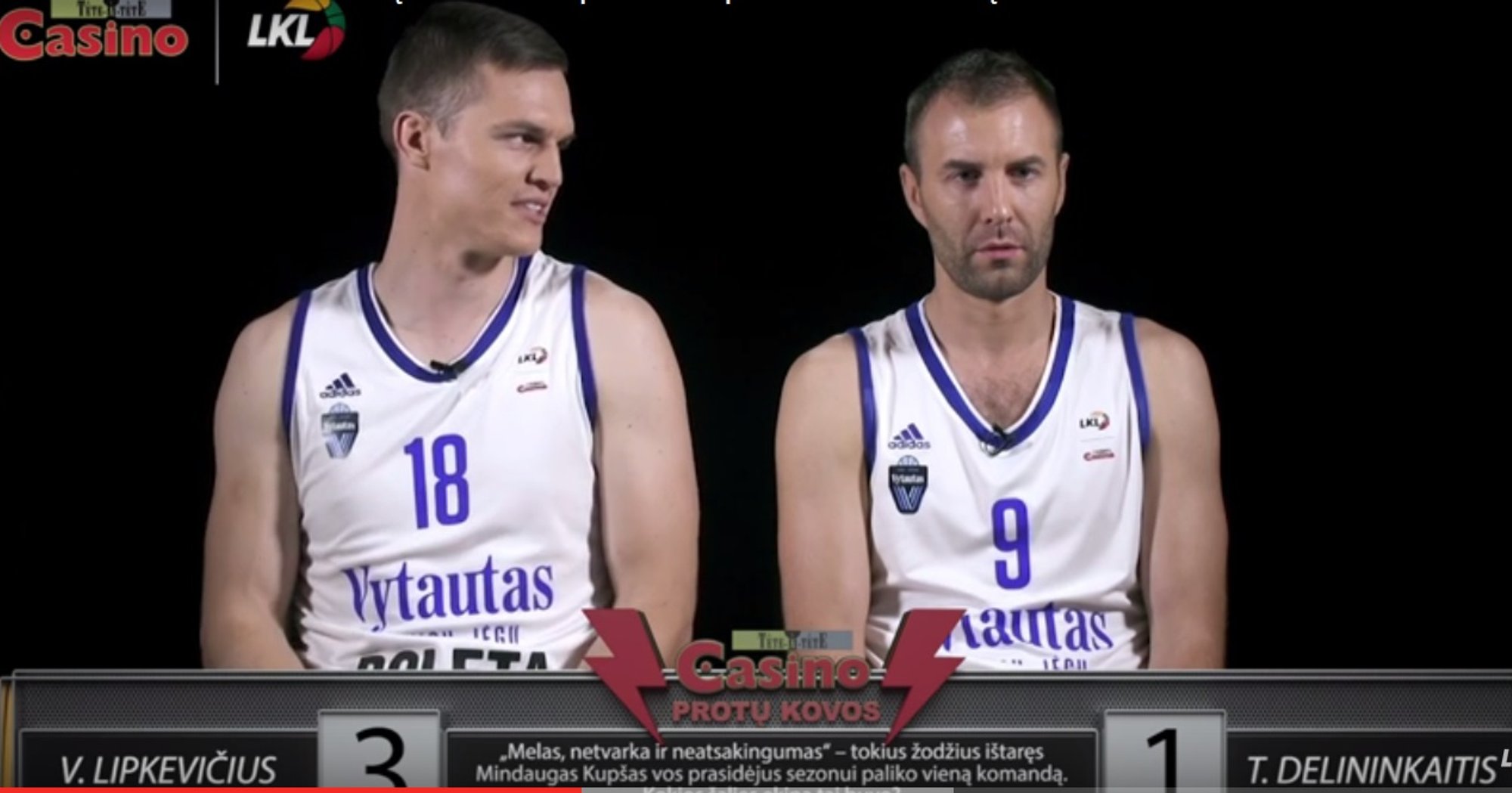 LKL „Protų kovose“ V. Lipkevičius nepaliko vilčių T. Delininkaičiui ...