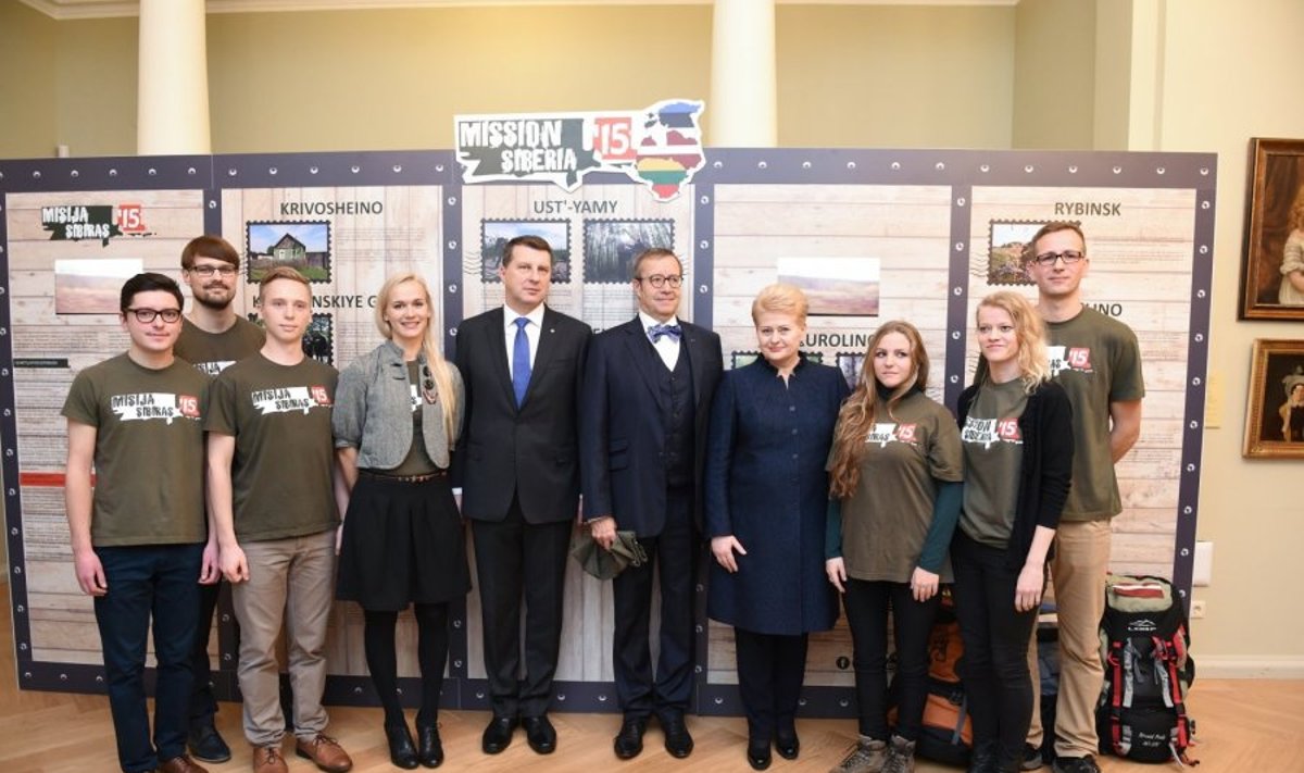 Misija Sibiras 2015 dalyviai susitiko su Baltijos šalių vadovais