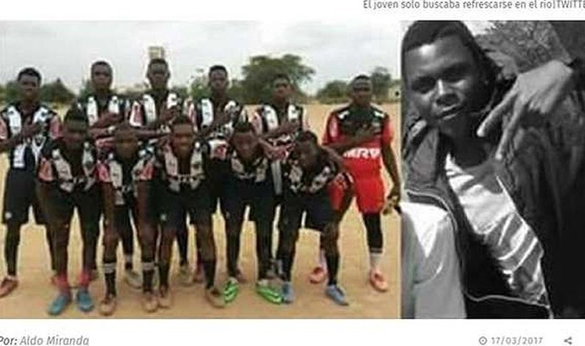 Mozambiko futbolininkas Estevao Alberto Gino tapo krokodilo auka