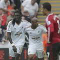 „Manchester United“ žvaigždėms pirmą pralaimėjimą Anglijoje išrašė „Swansea City“ vyrai