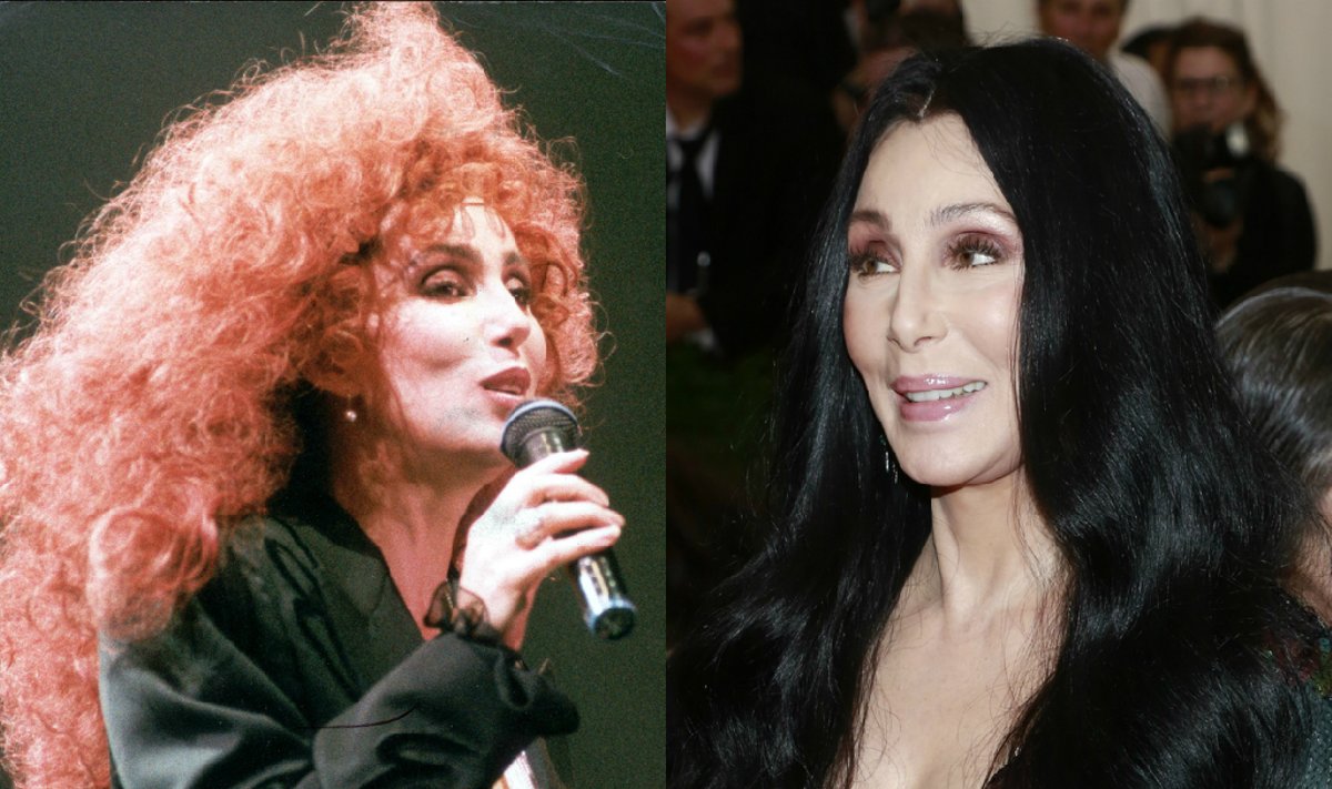 Dainininkė Cher 1992 ir 2015