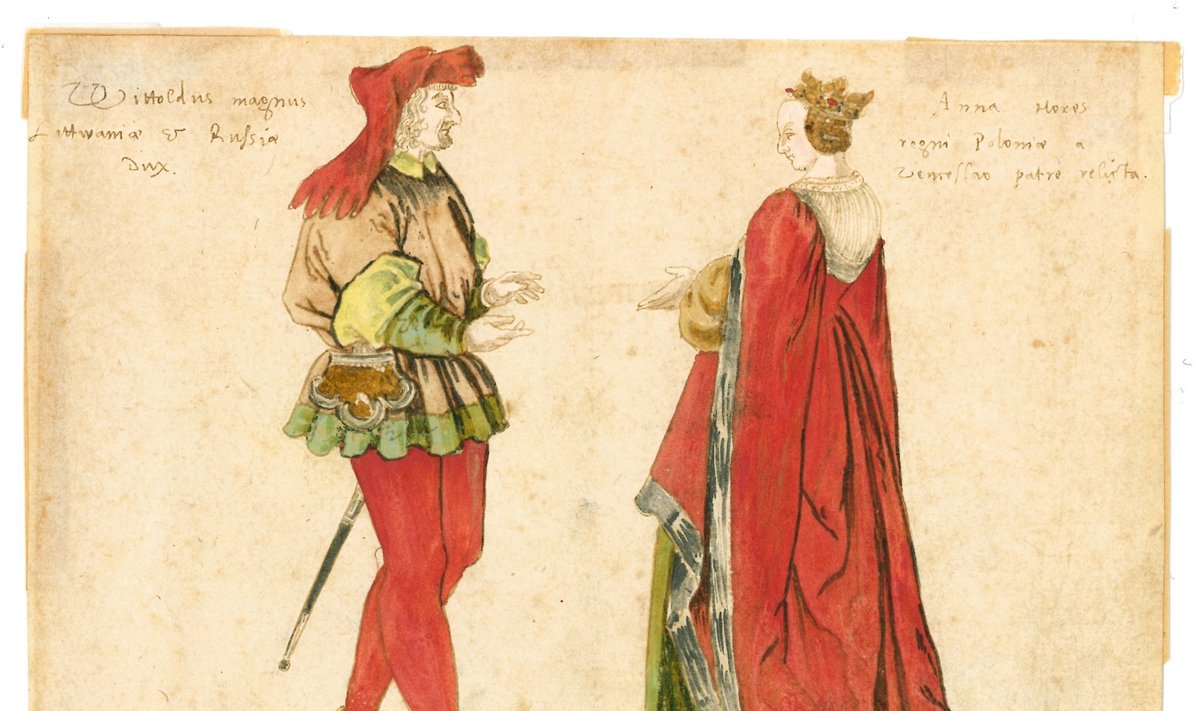 Lietuvos didysis kunigaikštis Vytautas Didysis (1350–1430) ir Lietuvos didžioji kunigaikštienė Ona (1392–1418)Nežinomas vokiečių dailininkas, XVI a.
