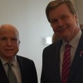 Hon. Consul Prunskis speaks to Senator McCain