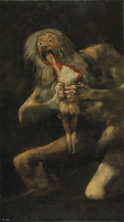 Francisco de Goya „Saturnas ryjantis savo sūnų“