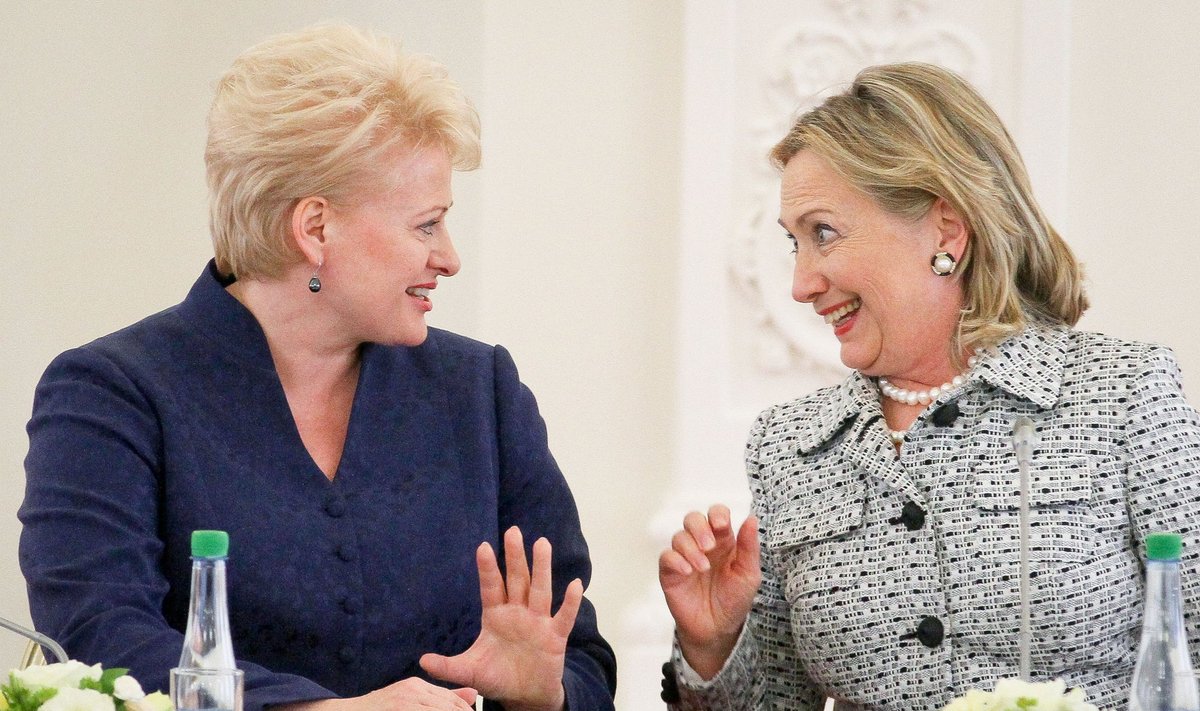 Dalia Grybauskaitė ir Hillary Clinton