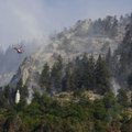 Šveicarijos Alpėse dega miškas, evakuoti kaimo gyventojai