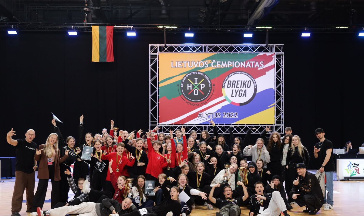 Lietuvos breiko ir hiphopo čempionato nugalėtojai (Foto: LSŠF)