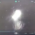 Ukraina paviešino vaizdo įrašą, kaip netoli Gyvačių salos sunaikina du Rusijos karo laivus