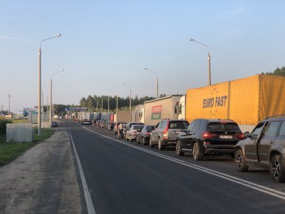Очереди на белорусско-литовской границе