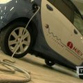 Miesto ateities automobilis bus įkraunamas iš elektros tinklo