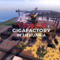 Lietuvių pastatytas virtualus „Tesla Motors“ gigafabrikas sulaukė „Tesla“ pagyros