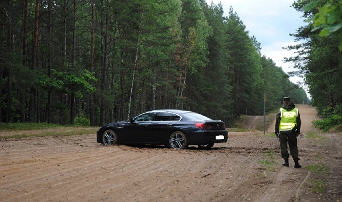 Kradziony BMW. Foto: strazgraniczna.pl