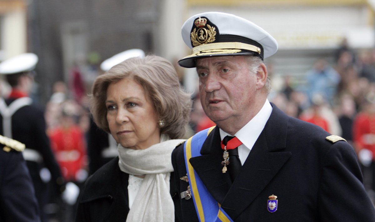 Ispanijos karalius Juanas Carlosas ir karalienė Sofia