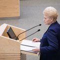 D. Grybauskaitė siūlo didinti baudas už nepagrįstas pajamas