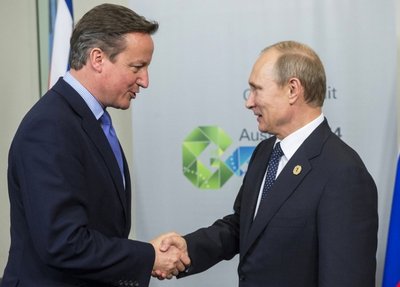 Davidas Cameronas, Vladimiras Putinas