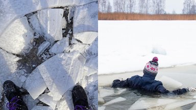 Po tragiškų įvykių ant ledo, gelbėtojai perspėja: kur ir kada lipti tikrai labai pavojinga