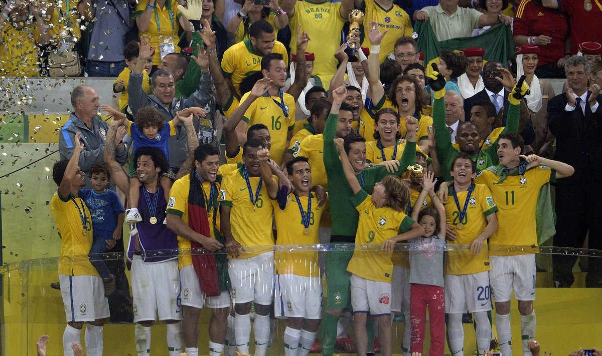 Brazilijos rinktinė - Konfederacijų taurės laimėtoja