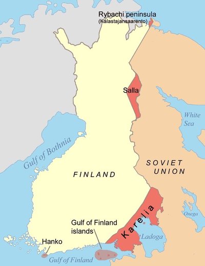 Suomių prarastos teritorijos Žiemos kare