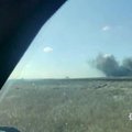 Ukrainos pareigūnai pasidalijo vaizdo įrašu, kaip iš Donecko fronto linijos evakuojami vaikai