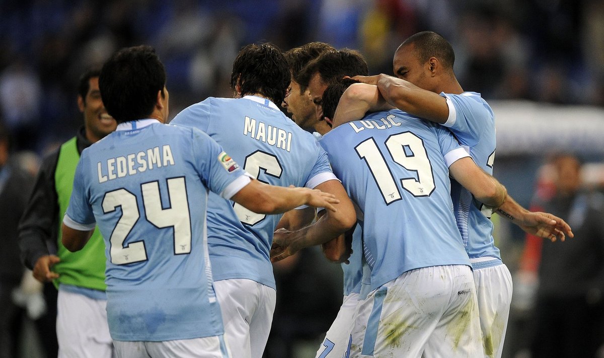"Lazio" futbolininkai džiaugiasi