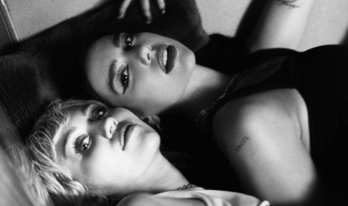 Dua Lipa ir Miley Cyrus/ Foto: Sony music
